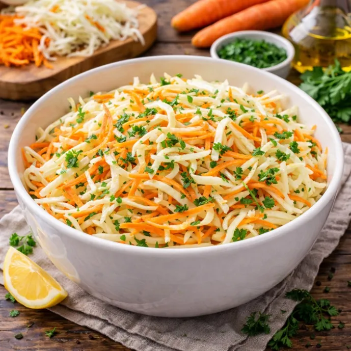 Салат из капусты с морковью