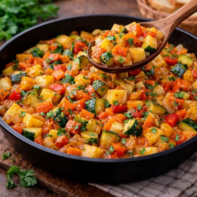 Овощное рагу из простых продуктов — блюдо на каждый день