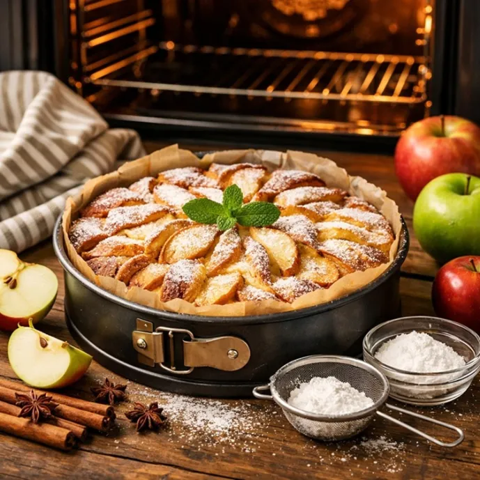 Шарлотка с яблоками в духовке — простой рецепт к чаю