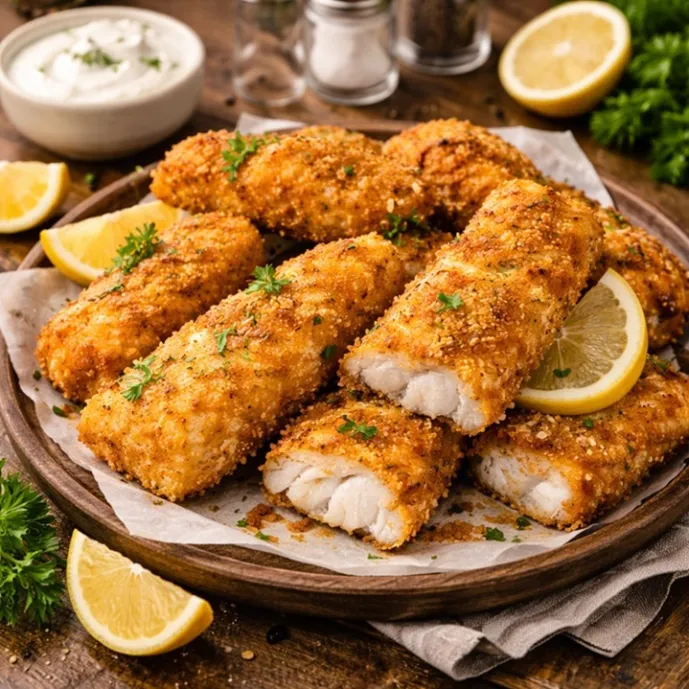 Жареная рыба в хрустящей панировке