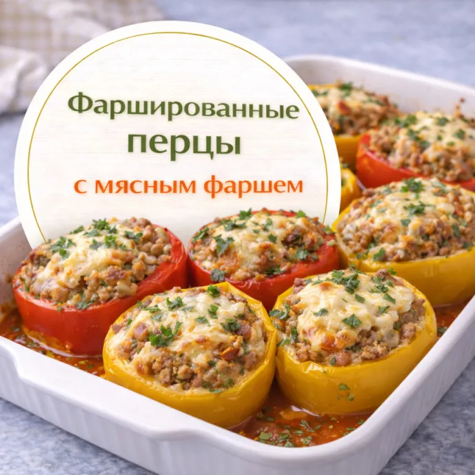 Фаршированные перцы с мясным фаршем