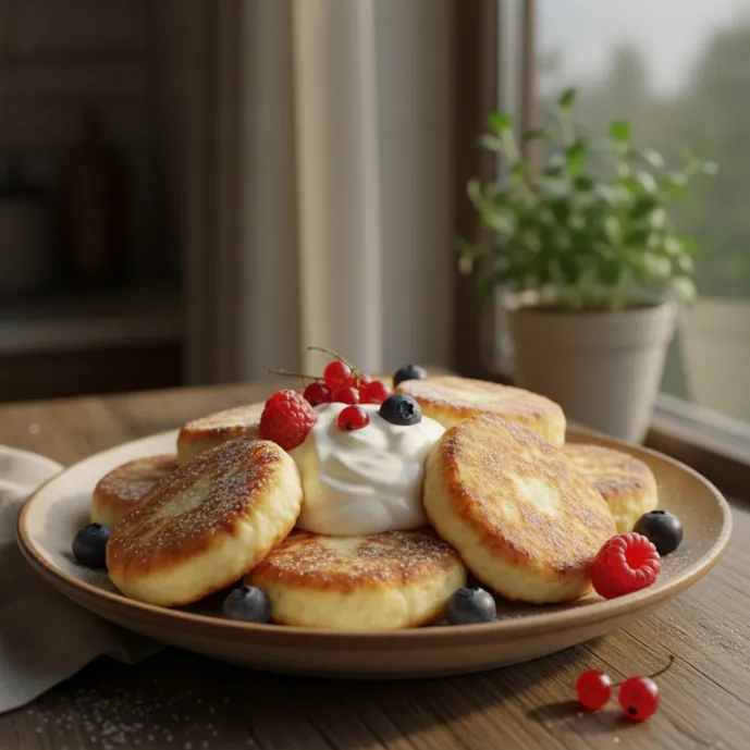 Творожные сырники — простой рецепт на завтрак